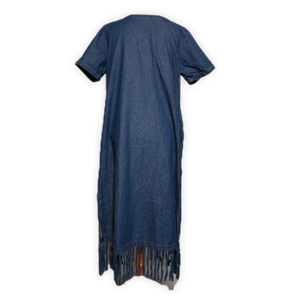 Donna Classic Full Jean Dress - Picture 3 of 7